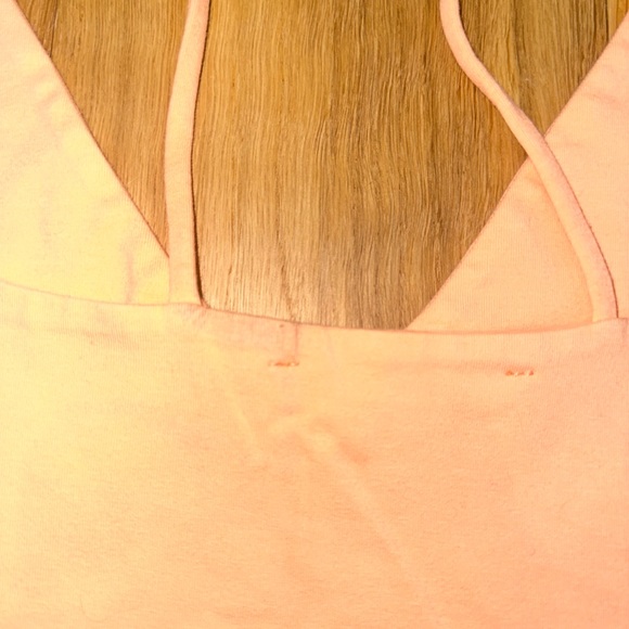 Groceries Apparel Cami Crop in Peach Pit | Fitted Crop Top Tank | Rare | XS - Picture 13 of 13
